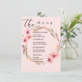 Trouwmenus Menu (Staand voorkant)