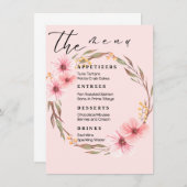 Trouwmenus Menu (Voorkant / Achterkant)