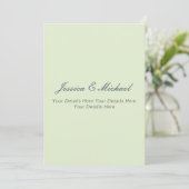 Trouwmoderne Elegante Eenvoudige Professionele (Staand voorkant)