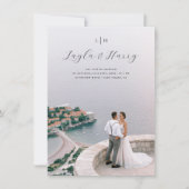 Trouwmonogram | All-in-one QR-code foto Kaart (Voorkant)