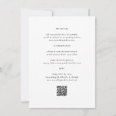 Trouwmonogram | Alles in één QR-codefoto Kaart (Achterkant)