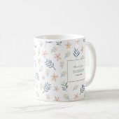 Trouwmonogram Bedankt Mok met Wilde Bloemen (Voorkant rechts)