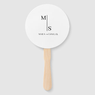 trouwmonogram Elegant Simple Minimalist Handwaaier