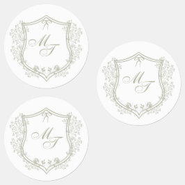 Trouwmonogram Labels