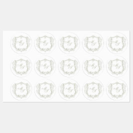 Trouwmonogram Labels