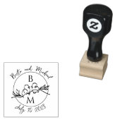 Trouwmonogram Rubberstempel (Gestempeld)