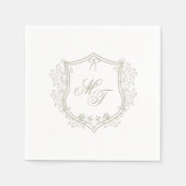 Trouwmonogram Servet (Voorkant)