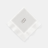 Trouwmonogram servetten (Hoek)