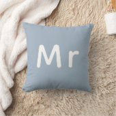 Trouwmonogram voor meneer en mevrouw kussen (Deken)