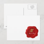 Trouwmonogramzegel Briefkaart (Voorkant / Achterkant)