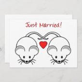 Trouwmuizen Wit Aankondiging (Voorkant / Achterkant)