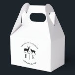 Trouwnaam Herten Monogram Rustieke Landelijke Brui Bedankdoosjes<br><div class="desc">Een elegant herten rustieke bruiloft monogram naam tekst ontwerp om aan te passen met de namen,  initialen en trouwdatum van het gelukkige paar. U kunt de lettergrootte en letterafstand aanpassen met behulp van de ontwerp tool.</div>