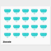 Trouwnamen Aqua Damask Dank u Labels (Vel)