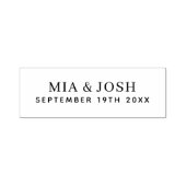 Trouwnamen en datum  zelfinktende stempel (Design)