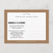 Trouwnieuws Trouwaankondiging - Tan Aankondigingskaart (Achterkant)