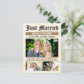 Trouwnieuws Trouwaankondiging - Tan Aankondigingskaart (Staand voorkant)