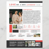 Trouwnieuwsbrief Sjabloon (Achterkant)