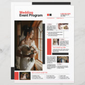 Trouwnieuwsbrief Sjabloon (Voorkant / Achterkant)