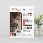 Trouwnieuwsbrief Sjabloon (Staand voorkant)