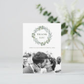 Trouwolijf. Botanische italiaanse dank u Briefkaart (Staand voorkant)