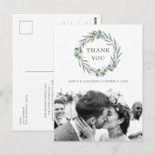 Trouwolijf. Botanische italiaanse dank u Briefkaart (Voorkant / Achterkant)