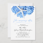 Trouwontbijt in de ochtend na de tuin aan zee kaart (Voorkant)