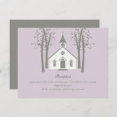 Trouwontvangst Enclosure Kaart van Whimsical Chape (Voorkant / Achterkant)