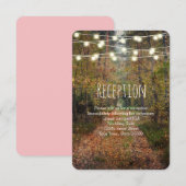 Trouwontvangst Info Betoverd Bos Pad Kaart (Voorkant / Achterkant)