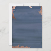 Trouwontvangst uitnodiging in Moody Blue (Achterkant)