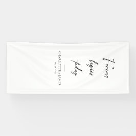 Trouwontvangstbord, Stof Ontvangstbord Spandoek