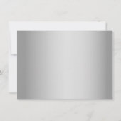 Trouwontvangstkaart in Konings Paars en Zilver Gri (Achterkant)