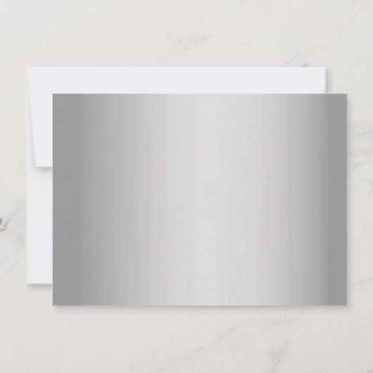 Trouwontvangstkaart in Koninklijk Paars en Zilver  (Achterkant)