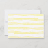 Trouwontvangstkaart met zonnebloem kaart (Achterkant)