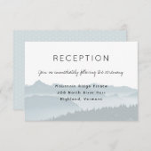 Trouwontvangstkaart Misty Mountain Ridge Kaart (Voorkant / Achterkant)