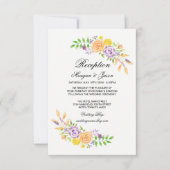 Trouwontvangstkaarten Bloemendetails Insteekkaart Kaart (Voorkant)