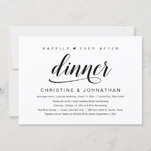 Trouwontvluchting, Happily Ever After-diner Kaart