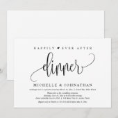 Trouwontvluchting, Happily Ever After-diner Kaart (Voorkant / Achterkant)