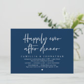 Trouwontvluchting, 'Happily Ever after dinner' Kaart (Staand voorkant)