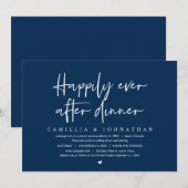 Trouwontvluchting, 'Happily Ever after dinner' Kaart (Voorkant / Achterkant)
