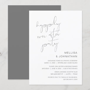 Trouwontvluchting, Happily Ever After Feest Kaart