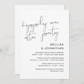 Trouwontvluchting, Happily Ever After Feest Kaart (Voorkant / Achterkant)