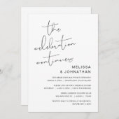 Trouwontvluchting, Het Feest Gaat Door Uitnodiging (Voorkant / Achterkant)