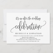 Trouwontvluchting, na de bruiloftsfeest kaart (Voorkant)