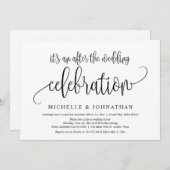 Trouwontvluchting, na de bruiloftsfeest kaart (Voorkant / Achterkant)