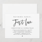 Trouwontvluchting, Niets fancy, Alleen liefde uitn Kaart (Voorkant / Achterkant)