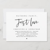 Trouwontvluchting, Niets fancy, gewoon liefdesuitn Kaart (Voorkant)