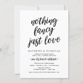 Trouwontvluchting, Niets Gekunstelds, Gewoon Liefd Kaart