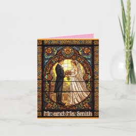 Trouwontwerp in traditioneel glas in lood