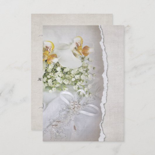 Trouworchideeën RSVP Kaart (Voorkant / Achterkant)