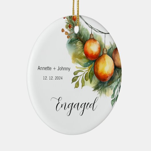 Trouwornament, Verlovingornament, Bruid Keramisch Ornament (Rechts)